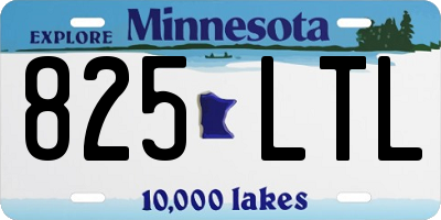 MN license plate 825LTL