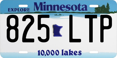 MN license plate 825LTP