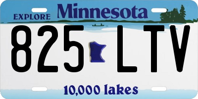 MN license plate 825LTV