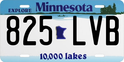 MN license plate 825LVB