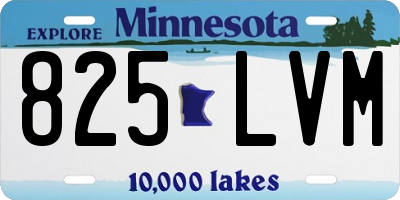 MN license plate 825LVM