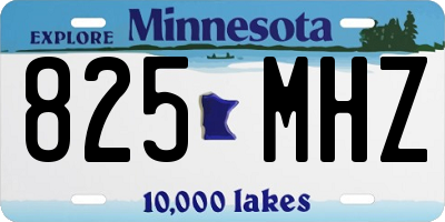 MN license plate 825MHZ