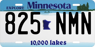 MN license plate 825NMN