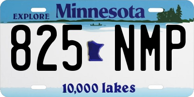 MN license plate 825NMP
