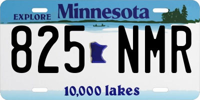 MN license plate 825NMR