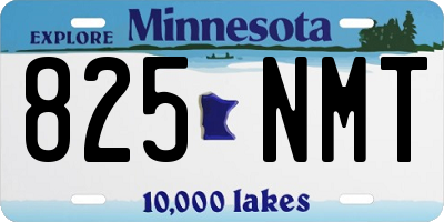 MN license plate 825NMT