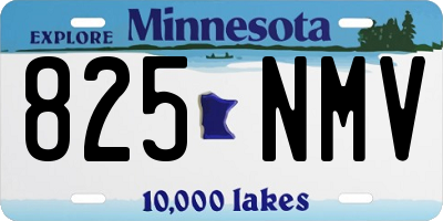 MN license plate 825NMV