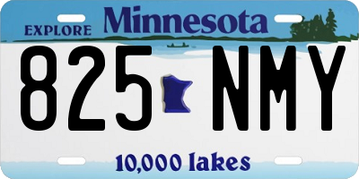MN license plate 825NMY