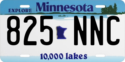 MN license plate 825NNC