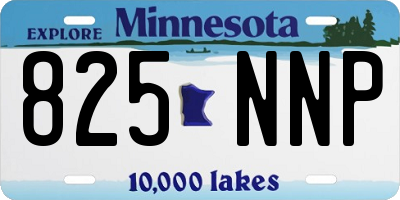 MN license plate 825NNP