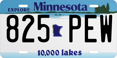 MN license plate 825PEW