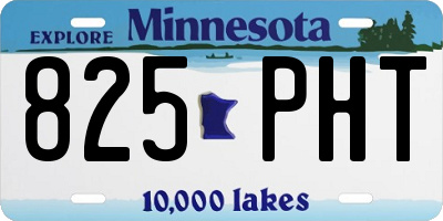 MN license plate 825PHT
