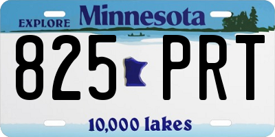 MN license plate 825PRT