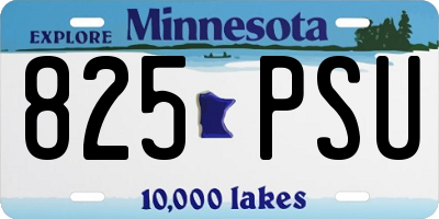 MN license plate 825PSU