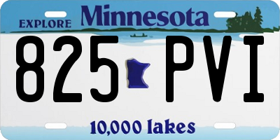 MN license plate 825PVI
