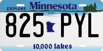 MN license plate 825PYL