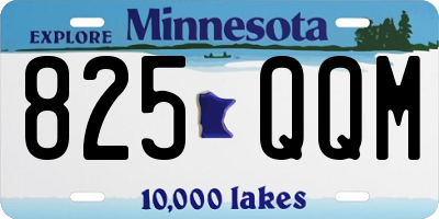 MN license plate 825QQM