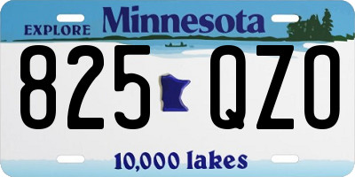 MN license plate 825QZO