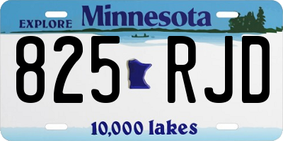 MN license plate 825RJD
