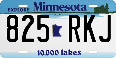 MN license plate 825RKJ
