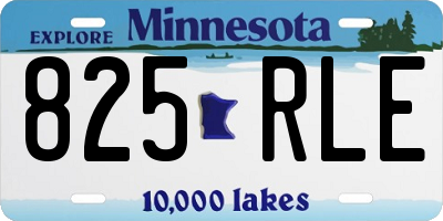MN license plate 825RLE