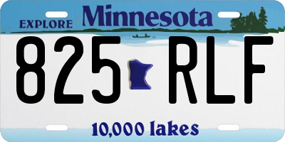 MN license plate 825RLF
