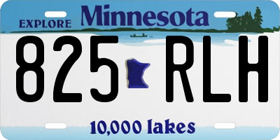 MN license plate 825RLH