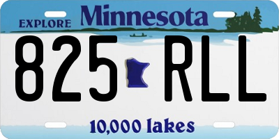 MN license plate 825RLL