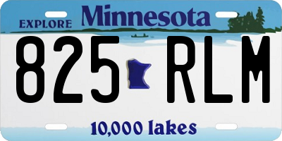 MN license plate 825RLM