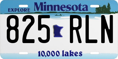 MN license plate 825RLN