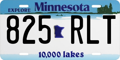 MN license plate 825RLT
