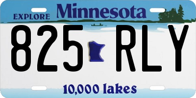 MN license plate 825RLY