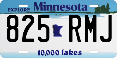 MN license plate 825RMJ