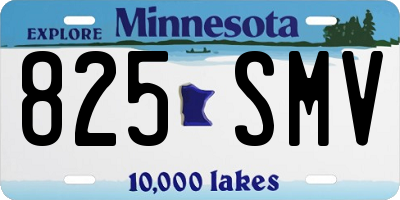 MN license plate 825SMV
