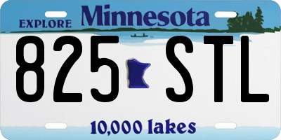 MN license plate 825STL