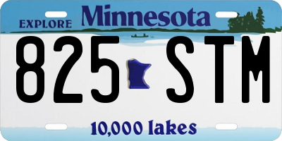 MN license plate 825STM
