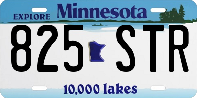 MN license plate 825STR