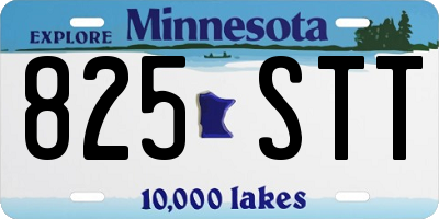 MN license plate 825STT