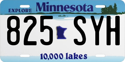 MN license plate 825SYH