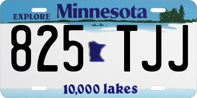 MN license plate 825TJJ