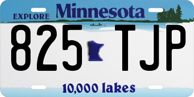 MN license plate 825TJP