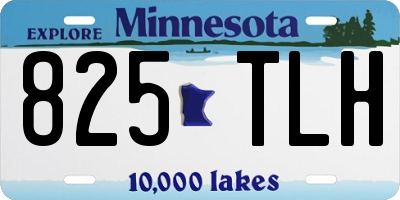 MN license plate 825TLH