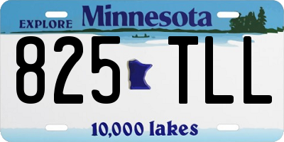 MN license plate 825TLL