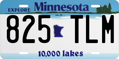 MN license plate 825TLM