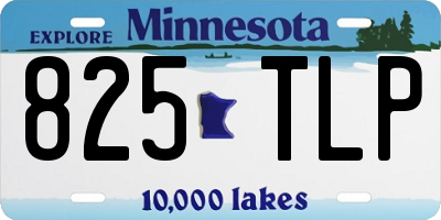 MN license plate 825TLP