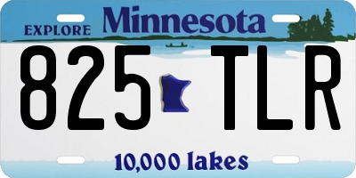 MN license plate 825TLR