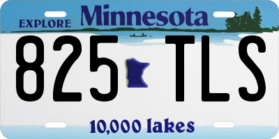 MN license plate 825TLS