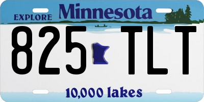 MN license plate 825TLT
