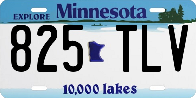 MN license plate 825TLV
