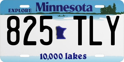 MN license plate 825TLY